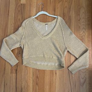 Beige/tan free people sweater